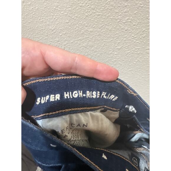 American Eagle Super High Rise Flare size 12 x long - Picture 5 of 5